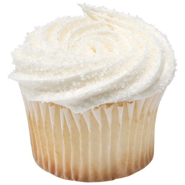 DecoPac White Sanding Sugar Sprinkles 33 oz. handheld container