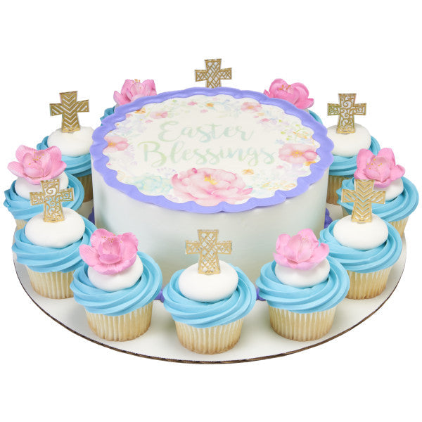 Blossom Flower Assortment Gum Paste Sprays - 24 count