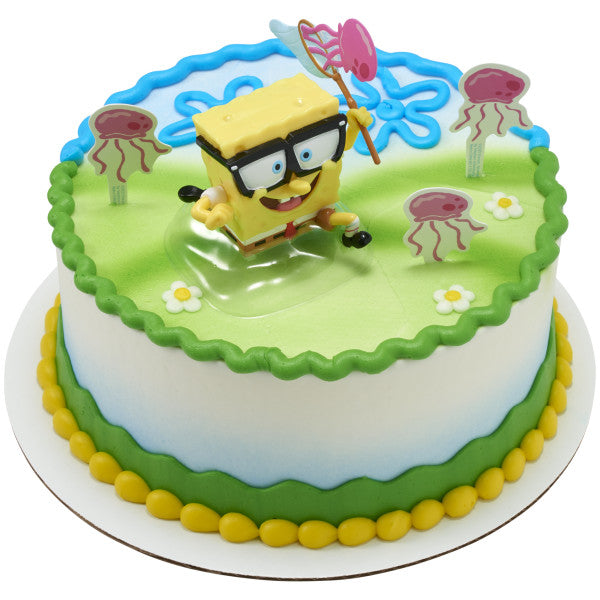 SpongeBob SquarePants Jellyfish Fields Cake Decorations Topper Set Kit