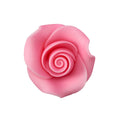 Pink 1.5" Rose Sugar Soft Premium Edible Decorations - 6 roses per order