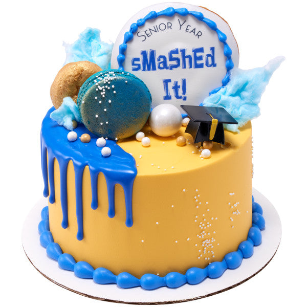 Graduation 3D Hat Cupcake Cake Pics - set of 12