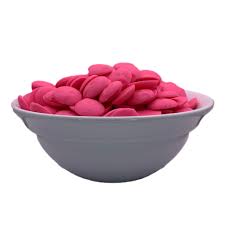 Merckens Chocolate Wafers - Pink Chocolate Melts Candy Coating 5 pounds