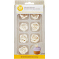 Wilton Royal White Rose Icing Decorations – Medium, 8 Count