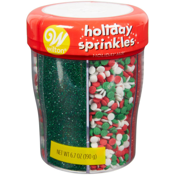 Wilton 6-Cell Assorted Christmas Sprinkles, 6.7 oz.