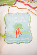 7" Embossed Tin Easter Sign