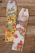 23.5” Fall/Holiday Double-Sided Wall Decor