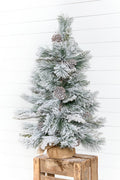 36" Flocked Tree