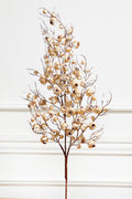 32” Frosted Iced Gold Crabapple Spray