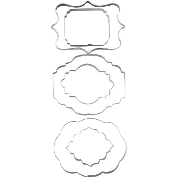 Wilton Fondant and Gum Paste Plaque Cut-Outs, 6-Piece