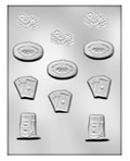 CK Products Gambling Cards Dice Assortment Chocolate Mold