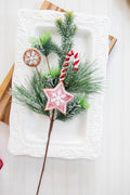 26” Gingerbread Cookie Pine Spray