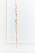 11.5" Iridescent Glass Icicle Ornament