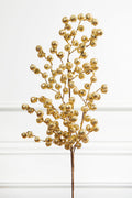 29” Gold Glitter Crabapple Spray