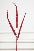 34” Triple Glitter Sequin Christmas Spray - Red