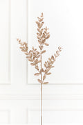 30" Champagne Glitter Eucalyptus Spray