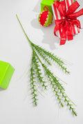 34” Green Glitter Grass Spray