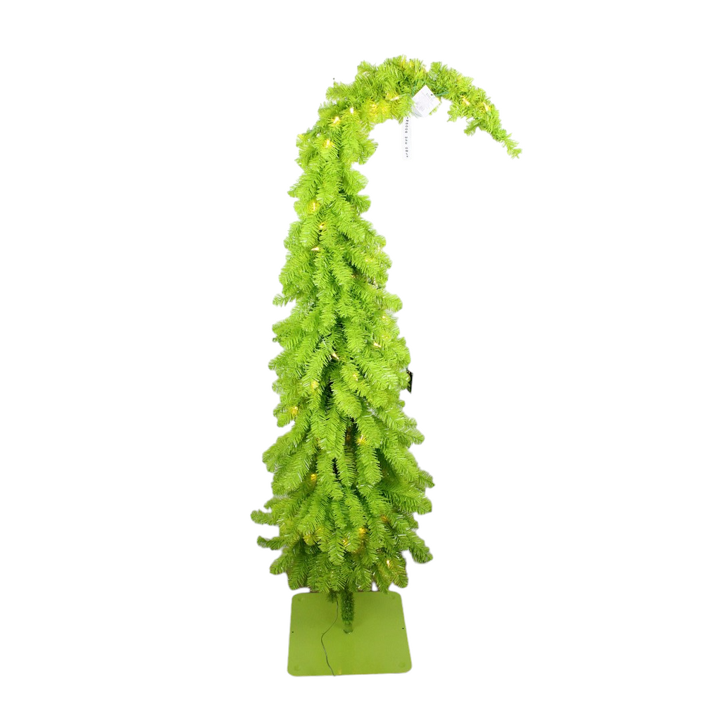5' Lime Green Whimsical Tree with LED Lights