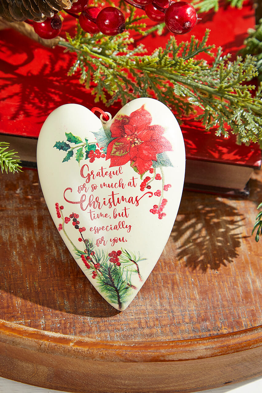 5.5" Grateful Heart Ornament