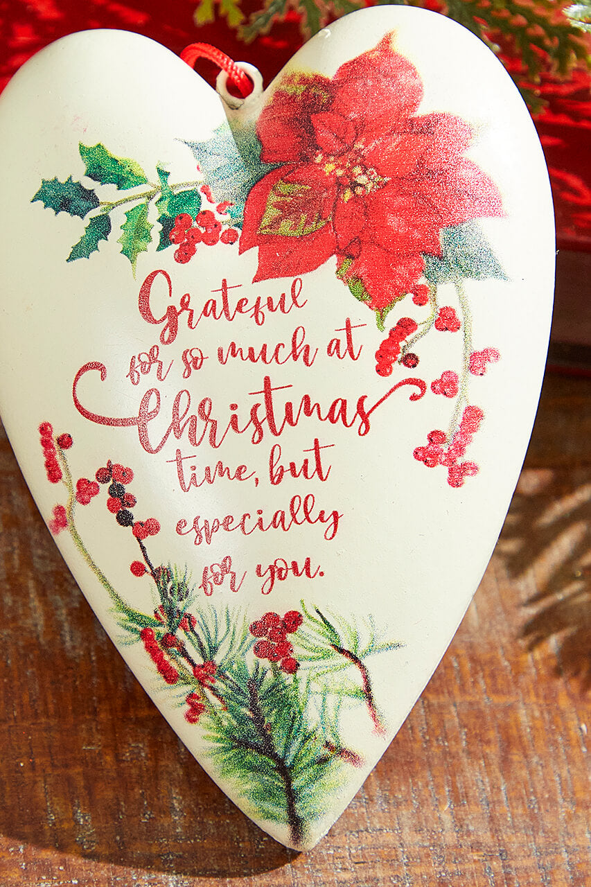 5.5" Grateful Heart Ornament