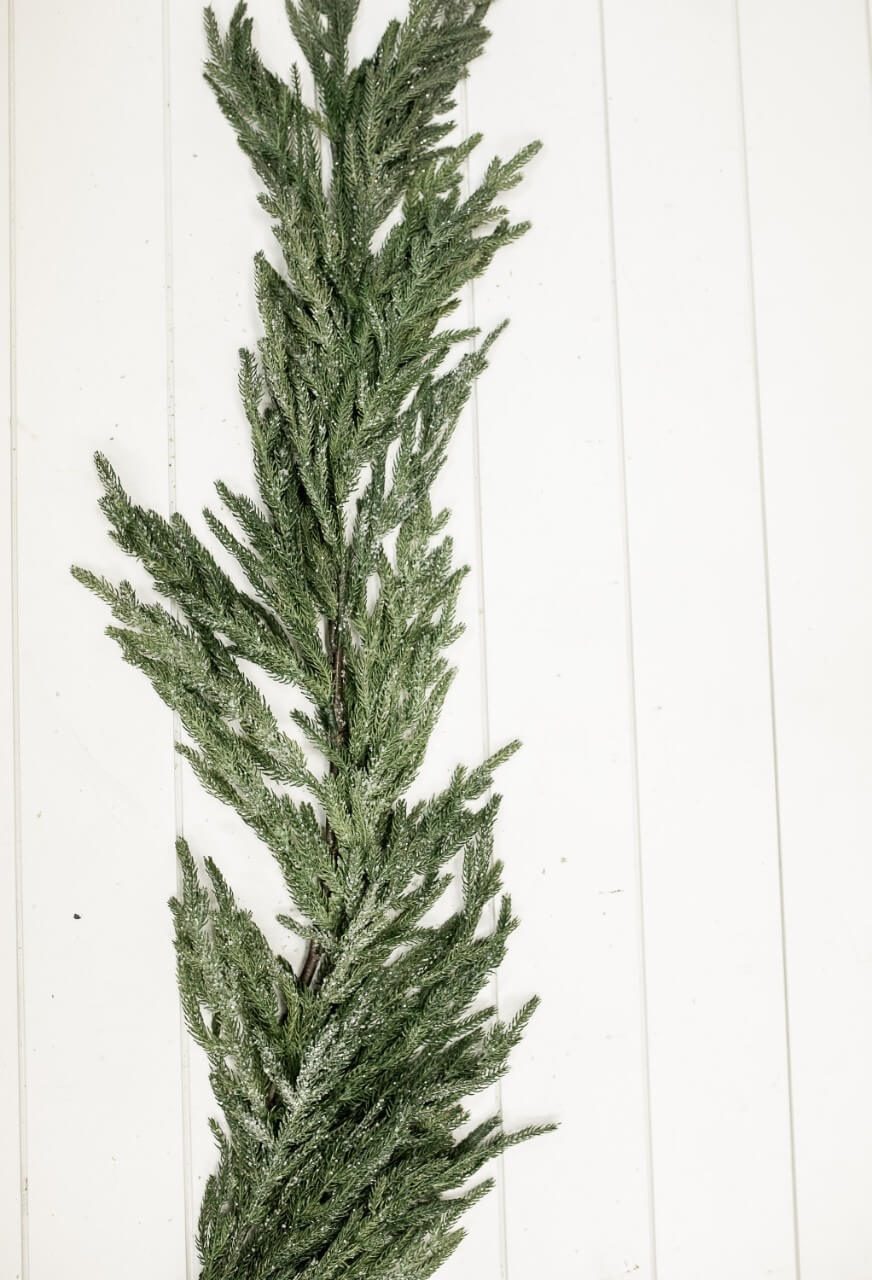 48” Iced Garden Norfolk Pine Garland