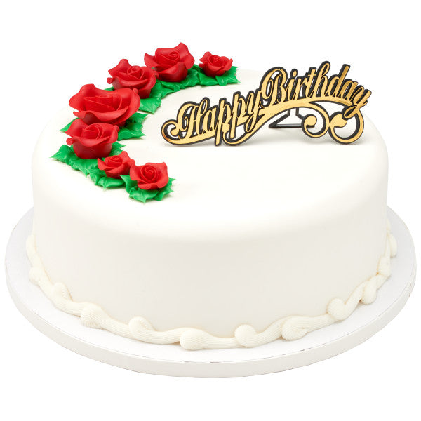 Red 0.5" Rose Sugar Soft Premium Edible Decorations - 130 roses per order