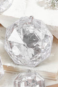 4"-5" Jewel Ornament - Silver