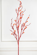 42” Jeweled Bead Branch Spray - Red