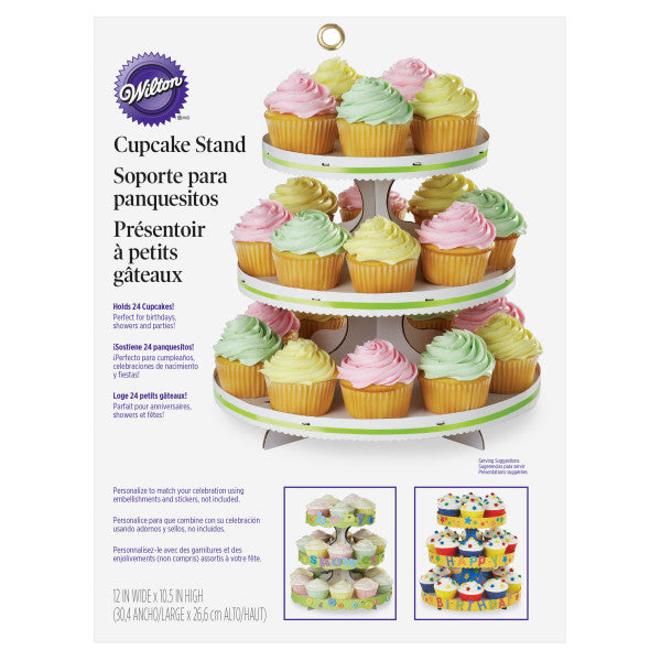 Wilton 3-Tier Cupcake Stand, White