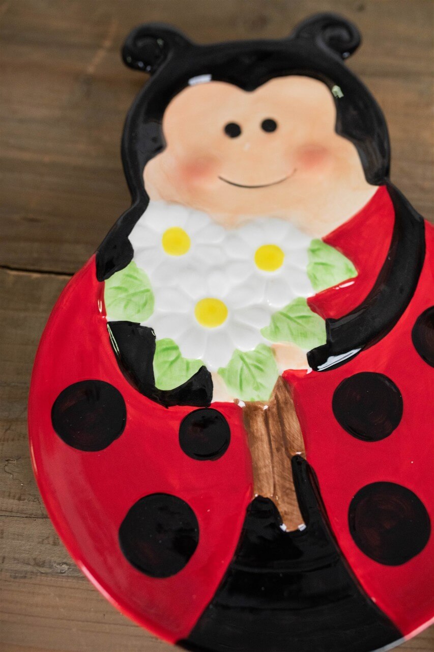 Dolomite Ladybug Serving Plate - Set of 2