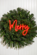 13.8" Merry Lit Neon Sign