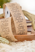 2.5" x 10 Yard The Lord's Prayer Ribbon