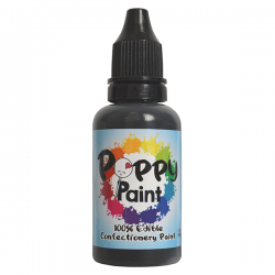 Poppy Paint Edible Confectionery Paint – 30 ml (Select Your Color)