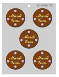 CK Products Mardi Gras Medallion Chocolate Mold, 2½"