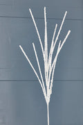 32" Glitter Mini Berry Grass Spray - Iridescent White