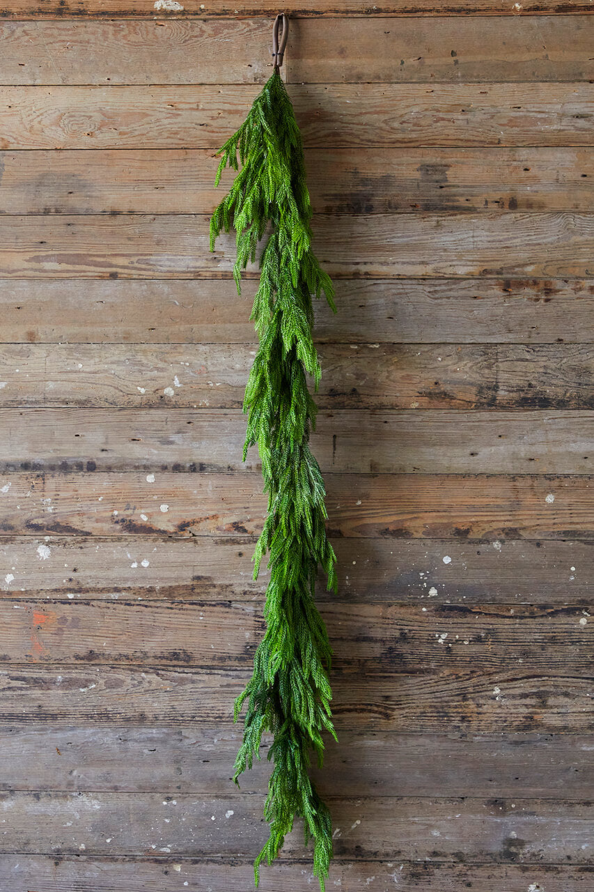 72” Real Touch Norfolk Pine Garland