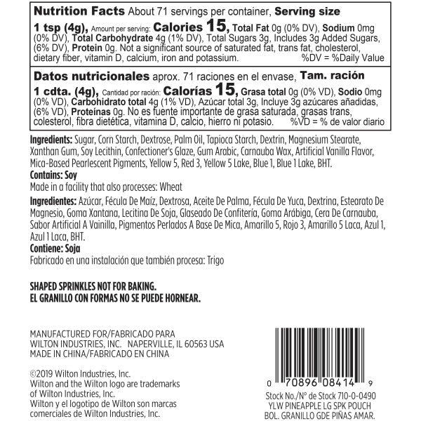Wilton Tropical Pineapple Sprinkle Mix – 10 oz.
