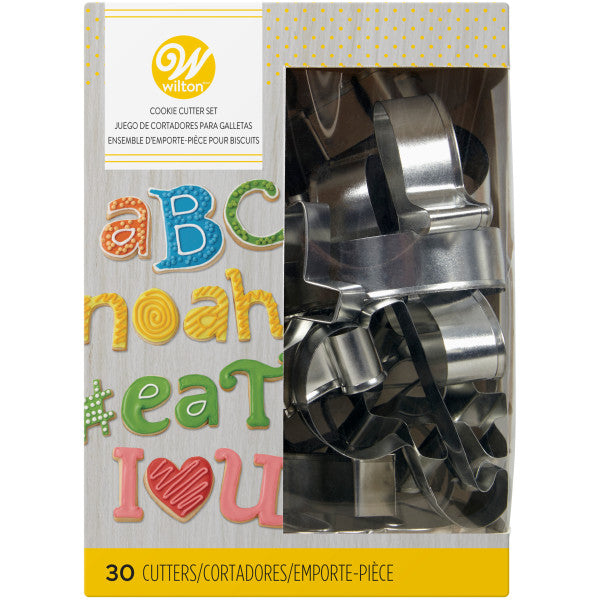 Wilton Alphabet Cookie Cutter Set, 30-Piece