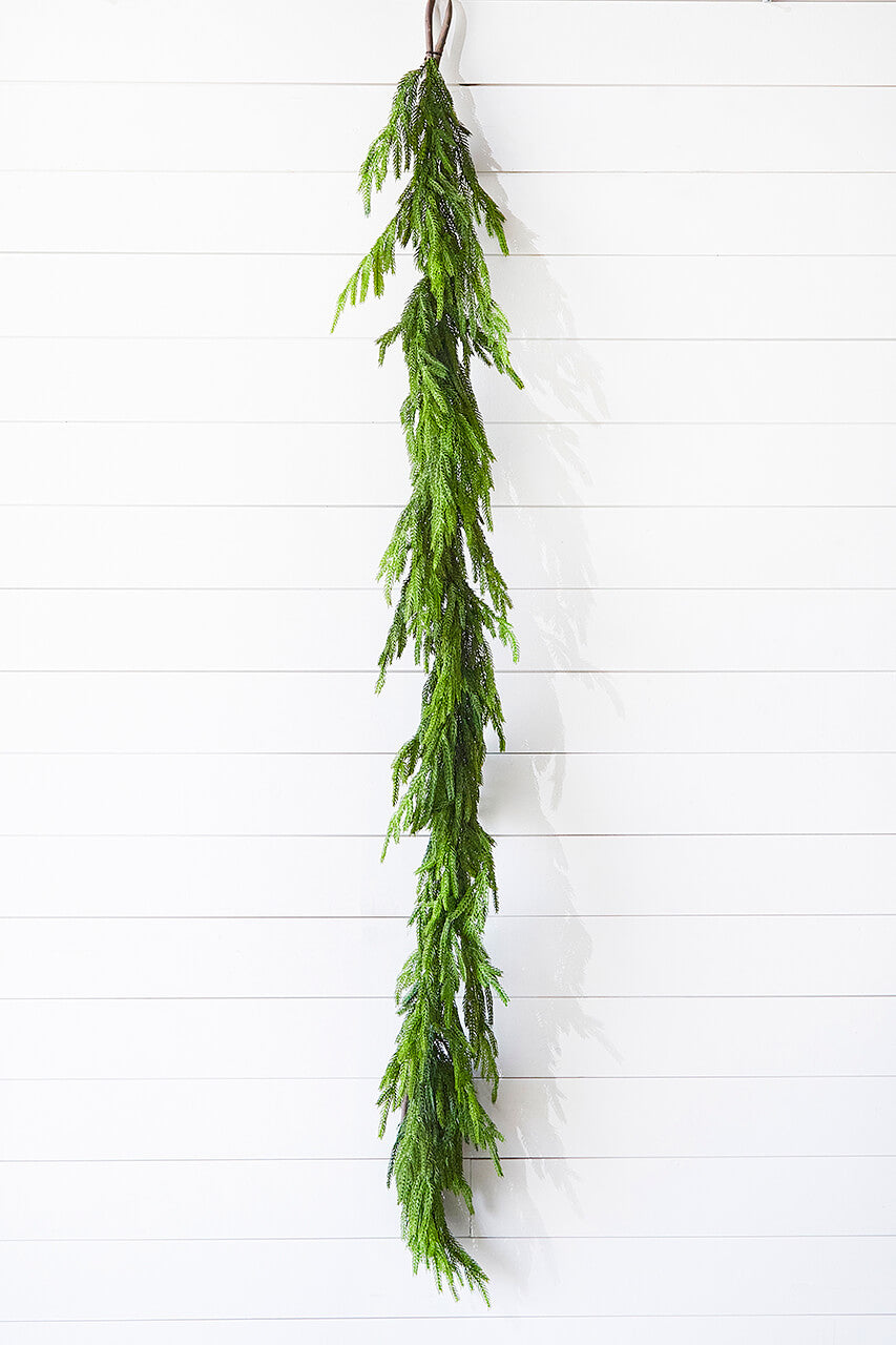 72” Real Touch Norfolk Pine Garland