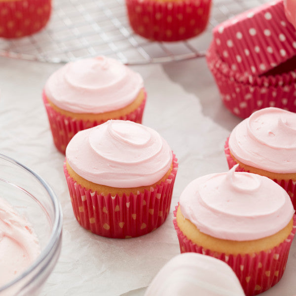 Wilton Pink Dots Standard Cupcake Liners, 75-Count