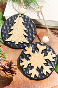 Tree & Snowflake Icon Ornament