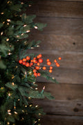 17” Fall Orange Crabapple Pick