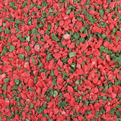 Red and Green Peppermint Mint Crunch for bark and brickle 5 lb. pkg