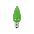 C9 Platinum Elite LED SMD Bulb (25 bulbs/bag) - Frosted, Green