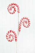 29” Striped Spiral Peppermint Spray