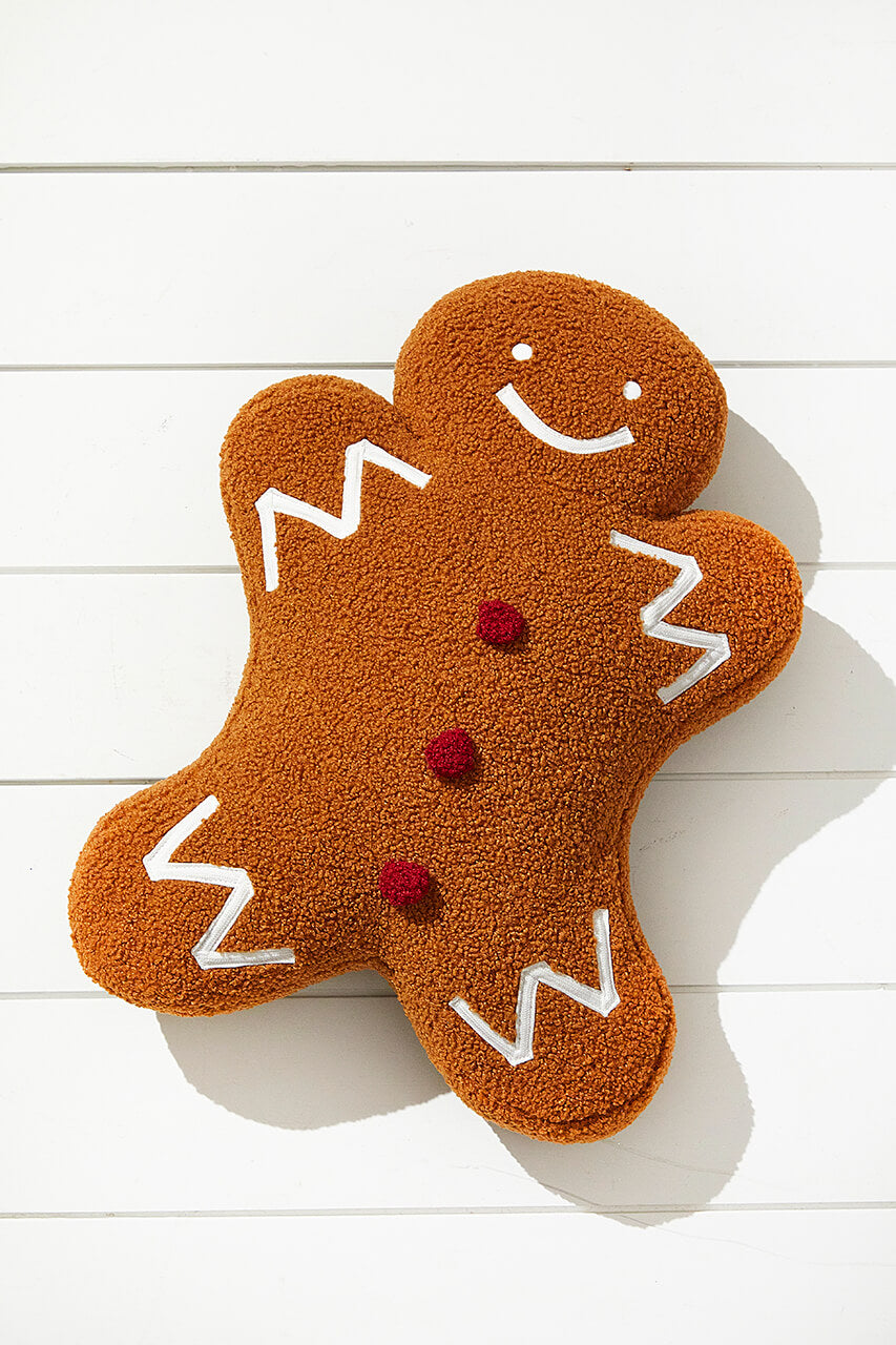 Gingerbread Man Pillow 18" x 13"