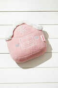 Pink Gingerbread House Pillow