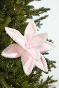 22" Winter Freeze Poinsettia Stem