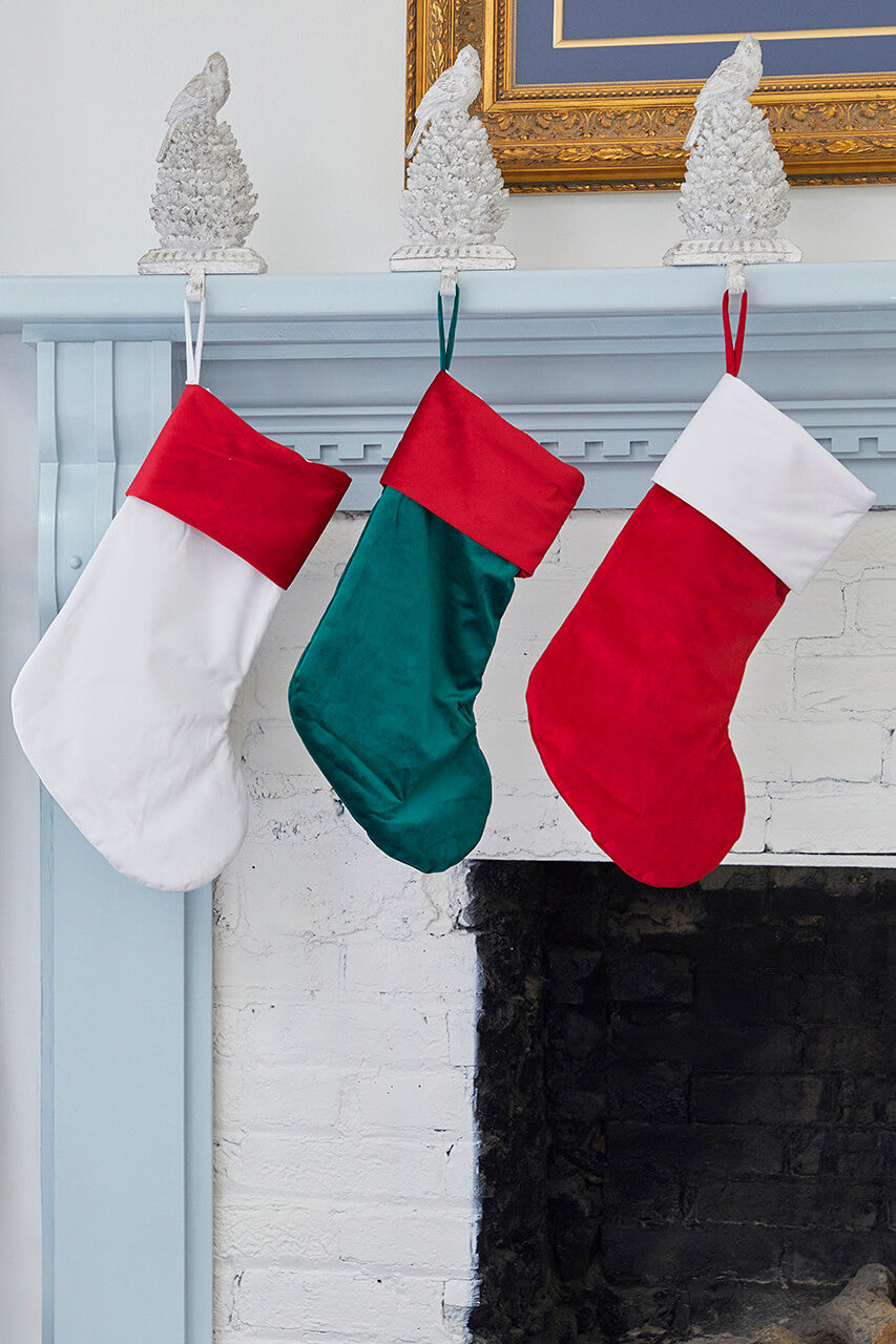 White Stocking with Red Trim