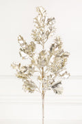 27" Platinum Holly Berry Stem