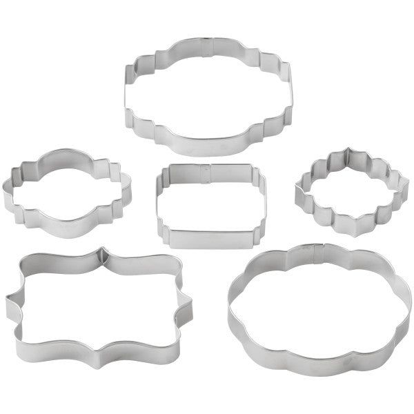 Wilton Fondant and Gum Paste Plaque Cut-Outs, 6-Piece